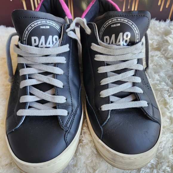 P448 Black and Pink Men's Sneakers